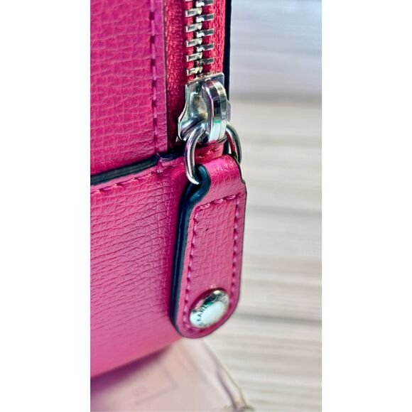 Karl Lagerfeld Simone Fuchsia Studded Camera Bag W/ Guitar Strap Crossbody - Picture 6 of 16